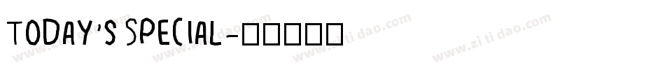 Today's Special字体转换